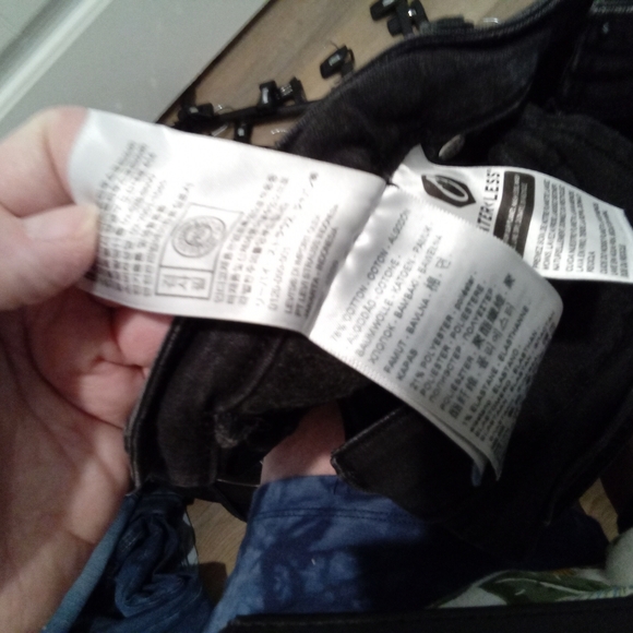 Levi's Strauss and Co. 711 Sz 33 Skinny Waterless Classic Black Denim Blue Jeans - Picture 11 of 14